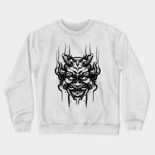 Dark oni - hanya mask Crewneck Sweatshirt